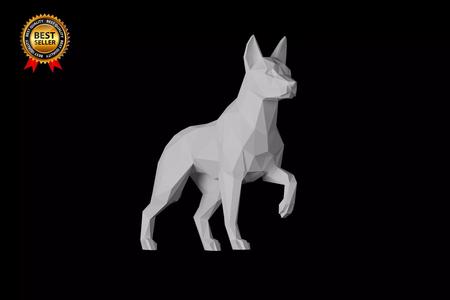 dog sculpture print model model dynamic