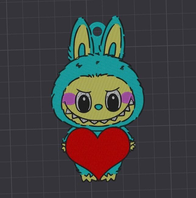 KEYCHAIN LABUBU MONSTER VALENTIN KEYCHAIN