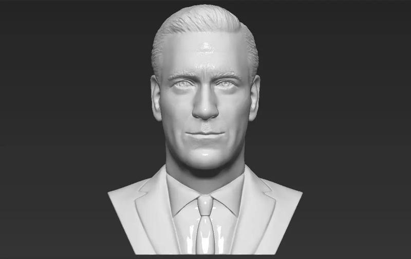 Don Draper Mad Men bust 3D printing ready stl obj