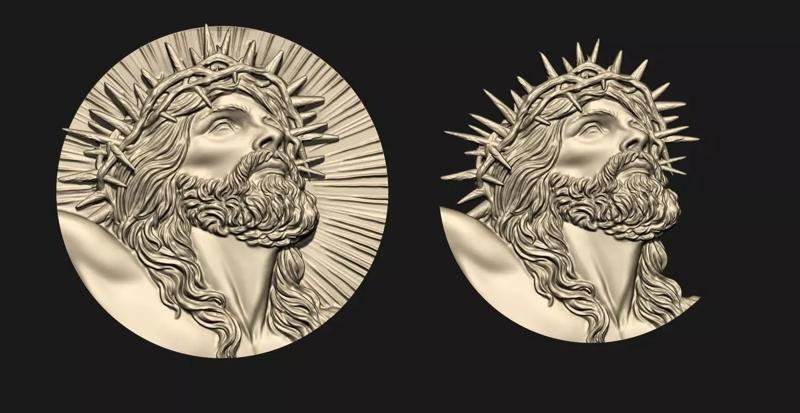 Crucified Jesus Pendant Set