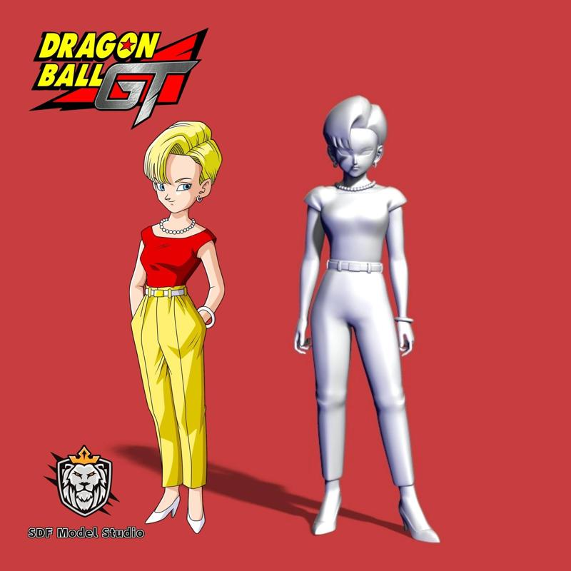 android 18 dragon ball gt