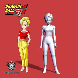 android 18 dragon ball gt