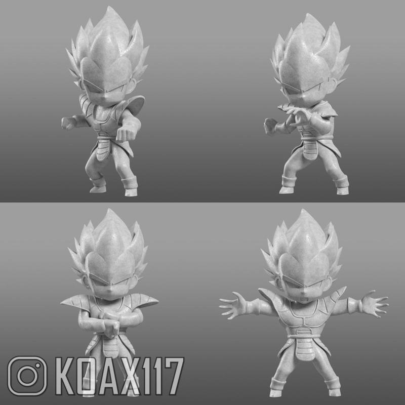 Vegeta - Saiyan Saga Set of 4