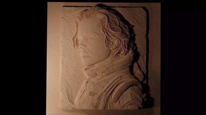 Ellen Ripley Alien  CNC 3d Print High Relief Sand Casting