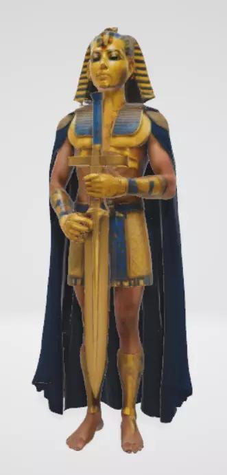 Egyptian Pharaoh Tutankhamun-warrior