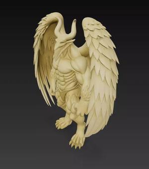 Demon Angel Hybrid - High-Resolution 3D Model
