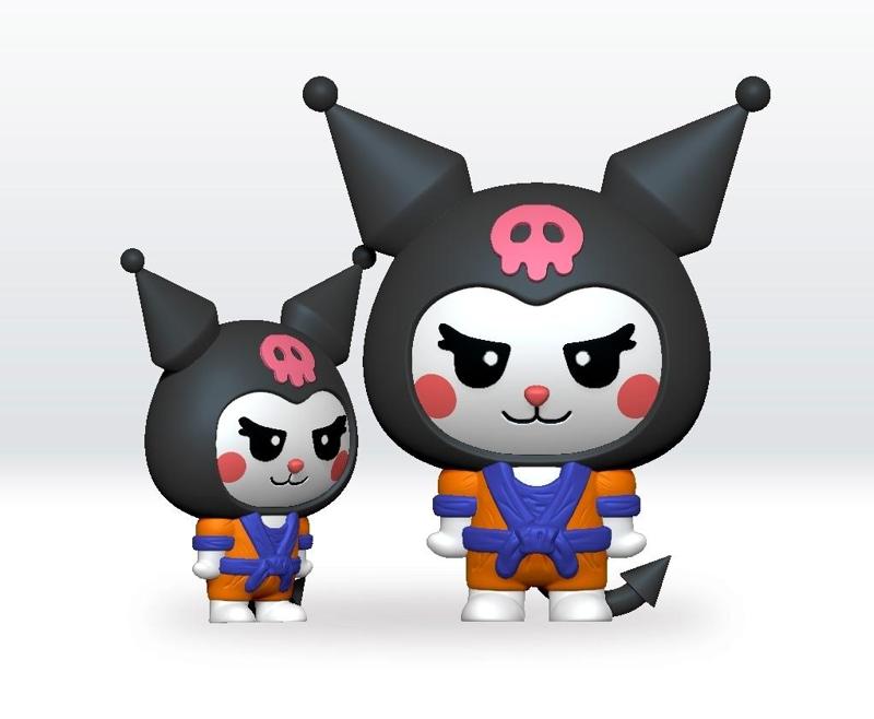 Kuromi Sanrio GOKU  STL 3D Model Character Fanart