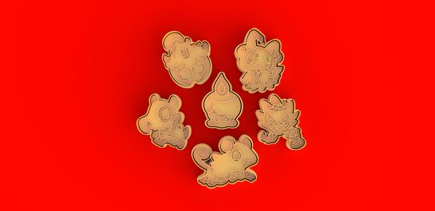 Halloween Pokemon Cookie Cutter / Halloween Pokemon Cookie Cutters