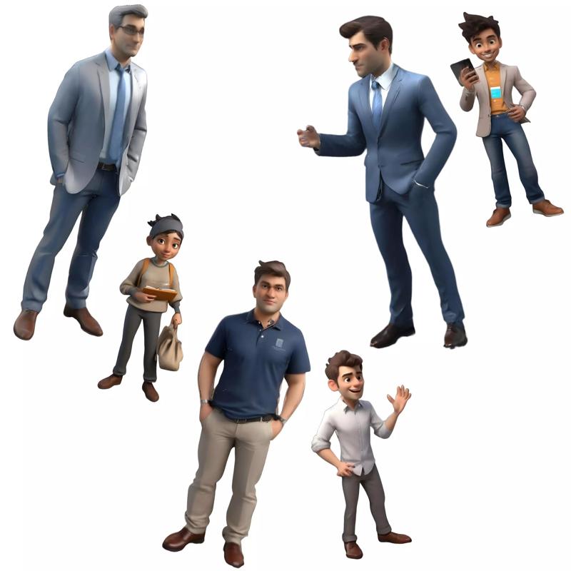 Business and Casual Character Model Collection