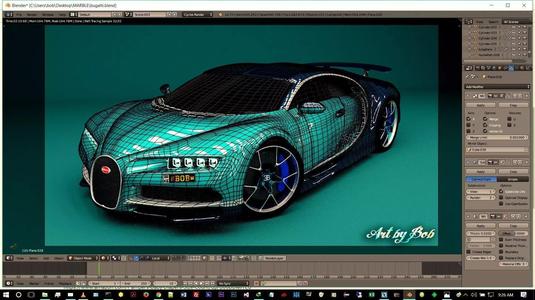 bugati 3d