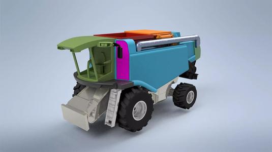 Claas Lexion 530 3D Print Model