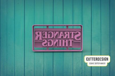 Stranger Things Logo Cookie Cutter M2