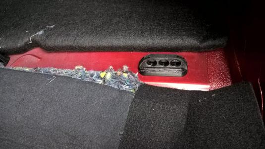 Anchorage point for Dacia Logan trunk