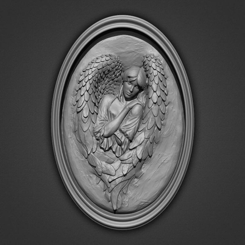 Medallion Angel 3D
