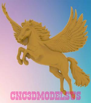 Flying Pegasus 3D MODEL STL FILE FOR CNC ROUTER LASER