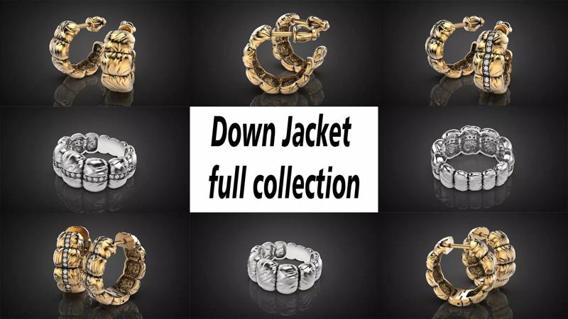 Down Jacket full set 3D Model Collection
