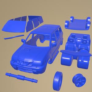 NISSAN TERRANO II R20 2006 PRINTABLE CAR IN SEPARATE PARTS