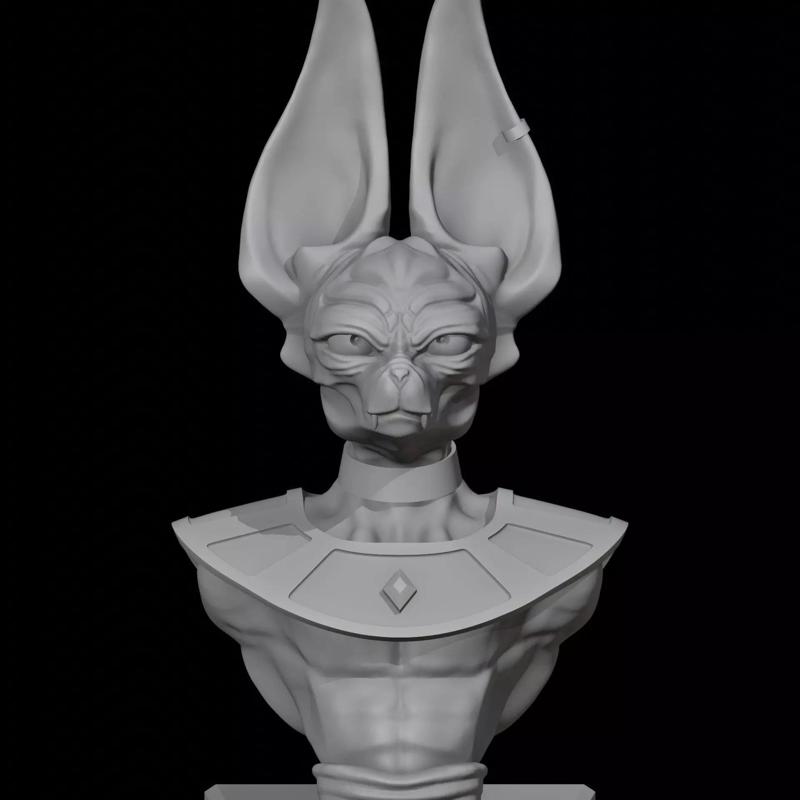 DragonBall Bills Sama Upper Body Sculpt Printable STL
