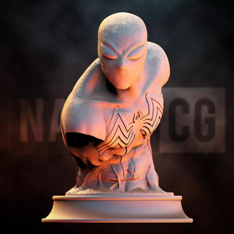 Fan Art Symbiote Spiderman - bust