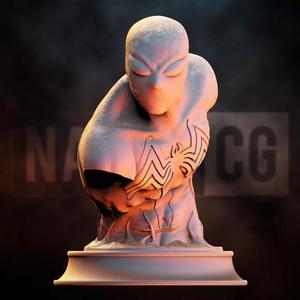 Fan Art Symbiote Spiderman - bust