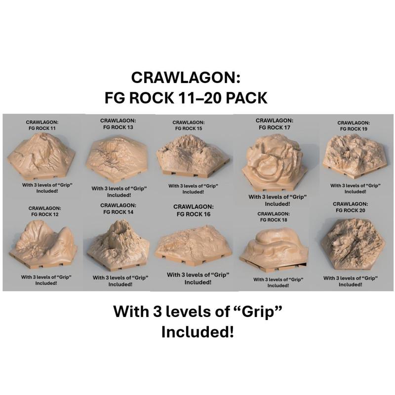 CRAWLAGON: *FG ROCK 11-20 PACK* || RC rock crawling system for 1/24, 1/18, 1/16 scale RC crawlers
