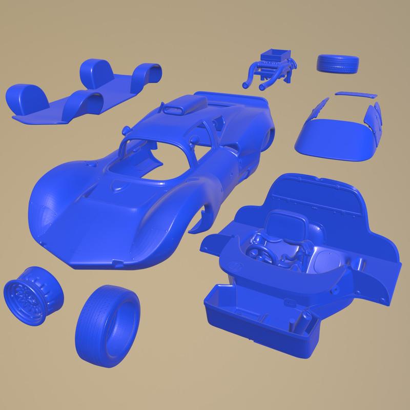 CHAPARRAL 2D 1966 PRINTABLE CAR IN SEPARATE PARTS