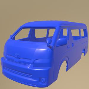 Toyota Hiace Passenger Van L1H2  2013 PRINTABLE VAN BODY