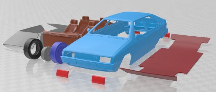 Citroen BX 1984 Printable Car