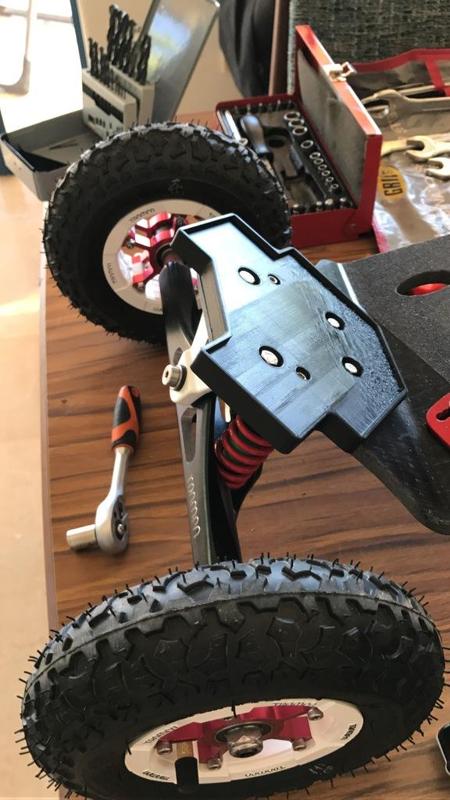 Mount for ESCs and receiver box on electric mountain board