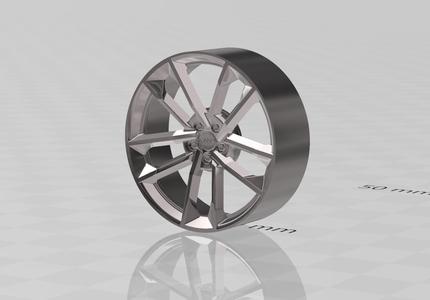 Audi S8 Plus wheels for scale model 1/18 1/24 etc.