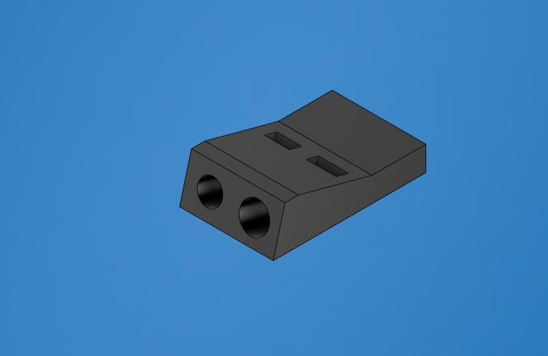Oblique drilling guide