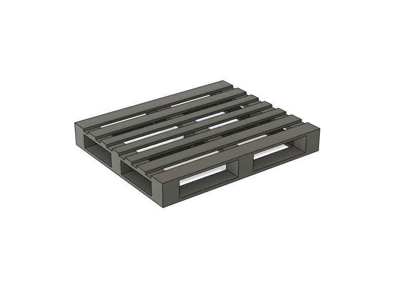 Standard Pallet 1200x1000 - (1/10 RC, 1/14, 1/48 O, 1/87 HO, 1/76 OO, 1/148 N) - Model Railway
