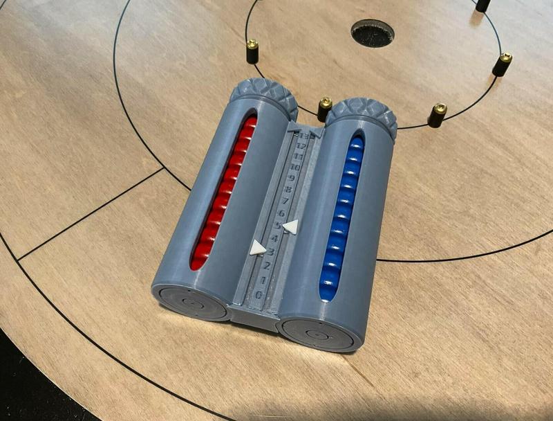 Crokinole - Dual Set Button Holder