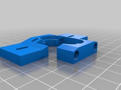 E3D V6 Mount for Kossel Clear