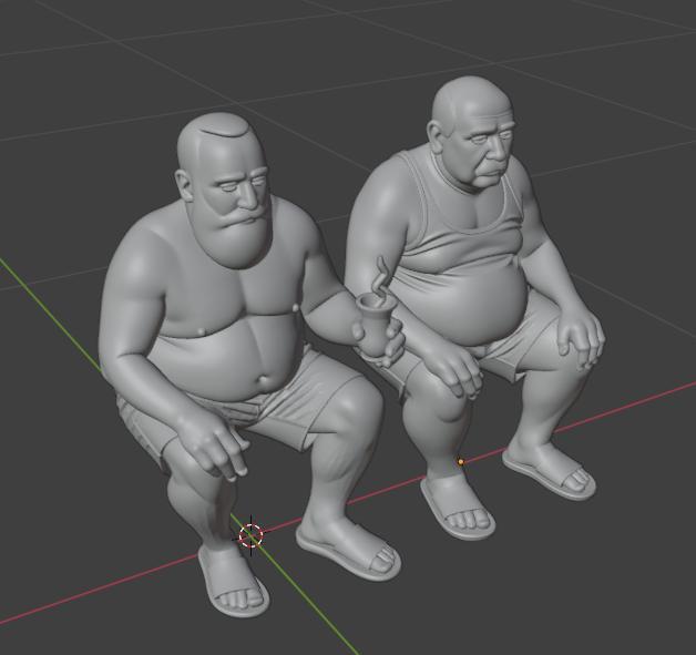 Oturan Dayı Figürler