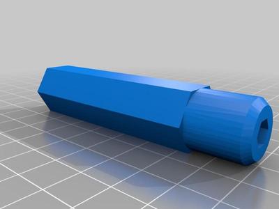 Handle for electric screwdriver bits. 