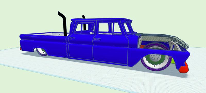65 Lowered Chevy Truck Add-ons