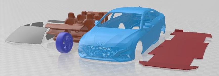 Hyundai Elantra N Line 2021 Printable Car