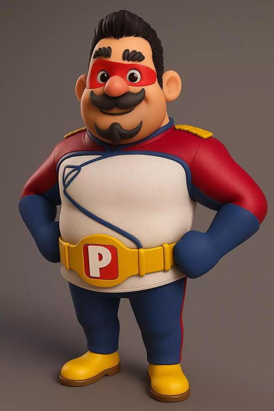 Papa Zola from BoBoiBoy 3D Model