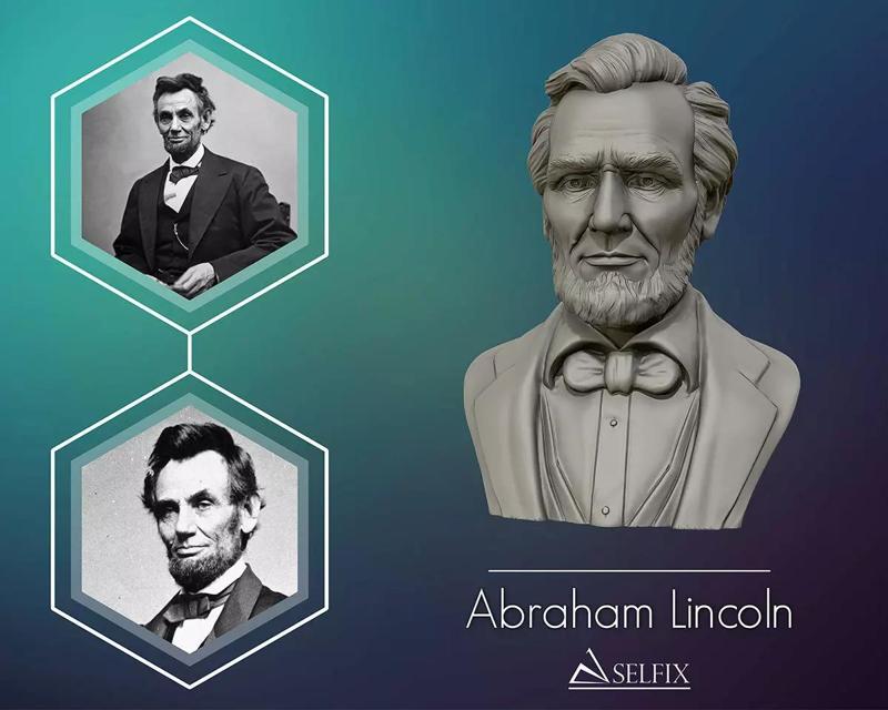 Abraham Lincoln 3D sculpture