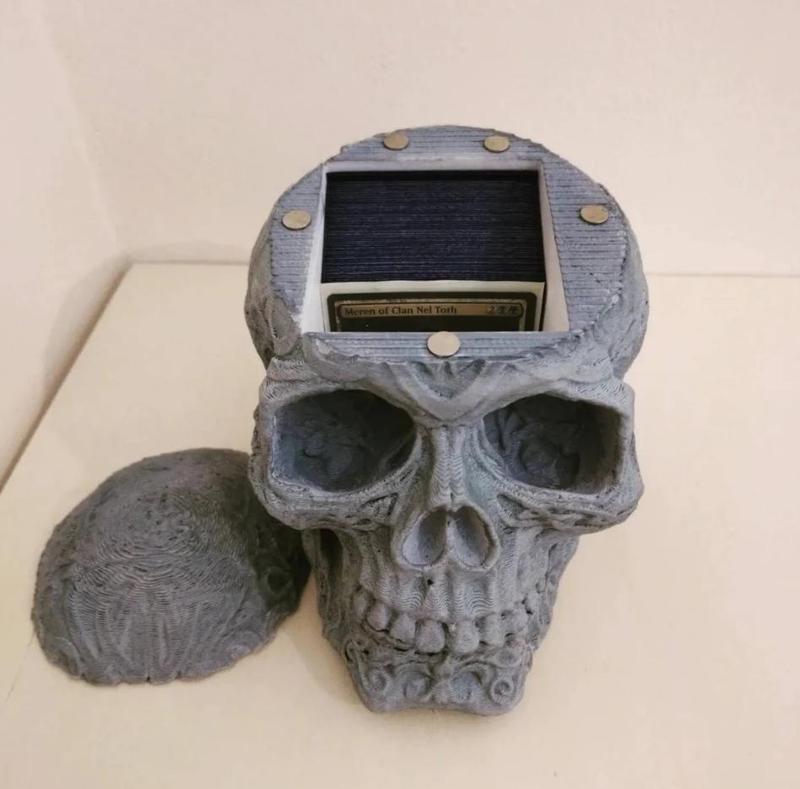 SKULL TRIBAL DECKBOX - magic the gathering tcg mtg card play game commander legacy edh modern zombie skeleton