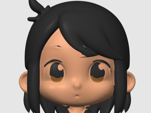 AI generated Anime chibi girl