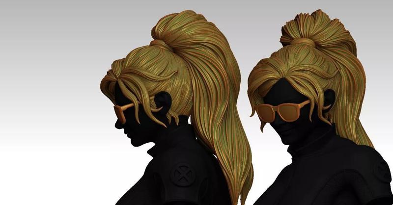 3D Hairstyles for girl V77