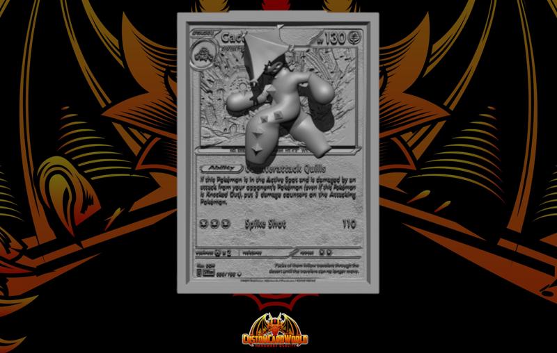 Pokemon Full 3D Card - Cacturne