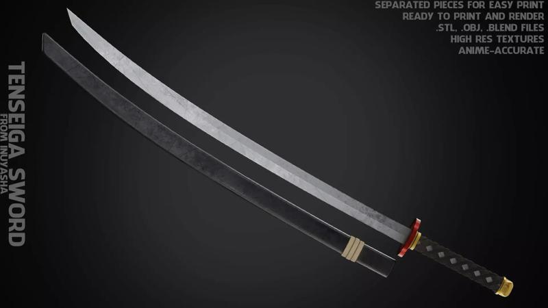 InuYasha Sesshomaru Tensaiga Sword for Cosplay