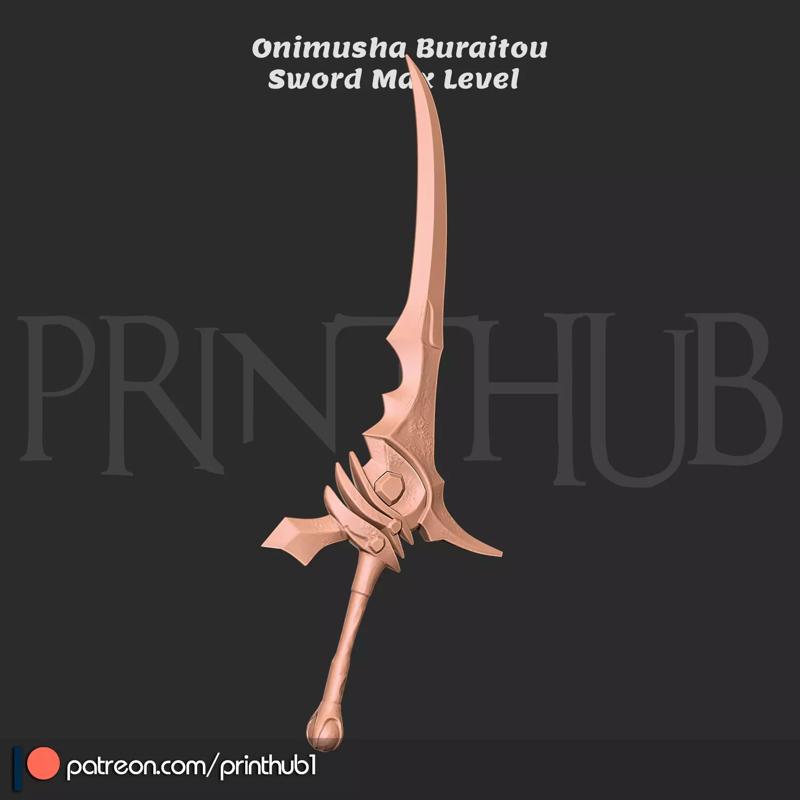 Buraitou Sword Max Level Onimusha 2 Fan Art Cosplay Prop