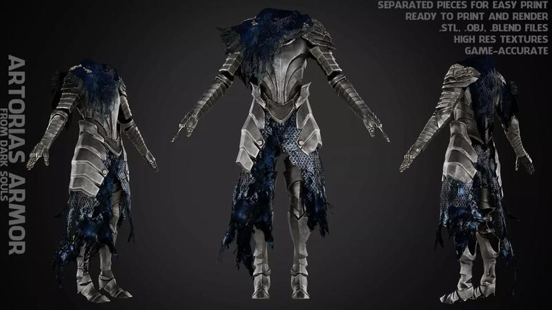 Dark Souls Knight Artorias Abysswalker Armor for Cosplay