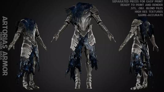 Dark Souls Knight Artorias Abysswalker Armor for Cosplay