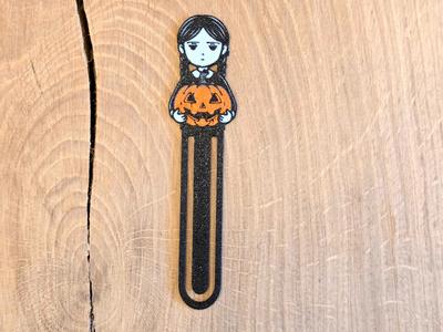 Halloween Wednesday with pumpkin bookmark