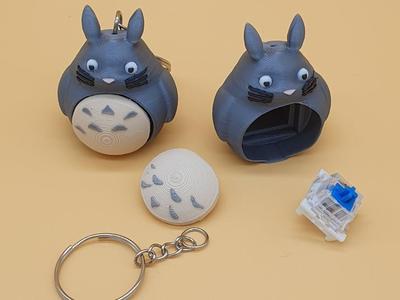 Totoro klicker fidget keychain (my fanart)